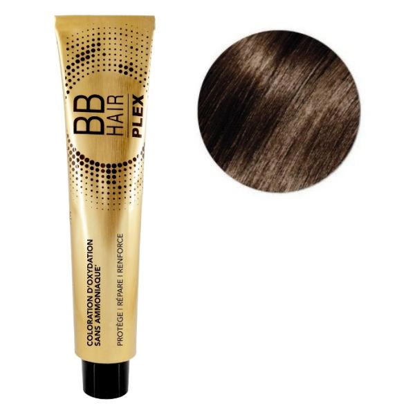 Oxidatiekleuring BBHair Plex zonder ammoniak nr. 4.15 Asbruin Mahonie Générik 100 ml