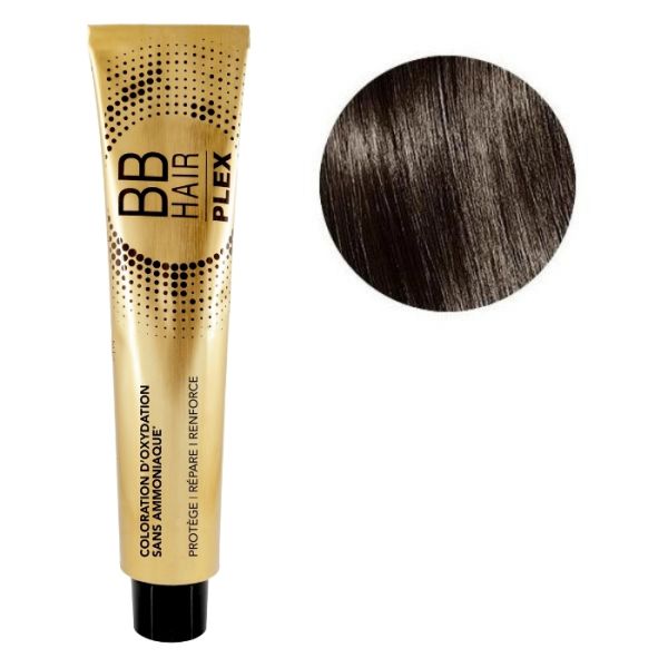 Oxidatiekleuring BBHair Plex zonder ammoniak nr. 4.80 Diep Espresso Bruin Générik 100 ml.