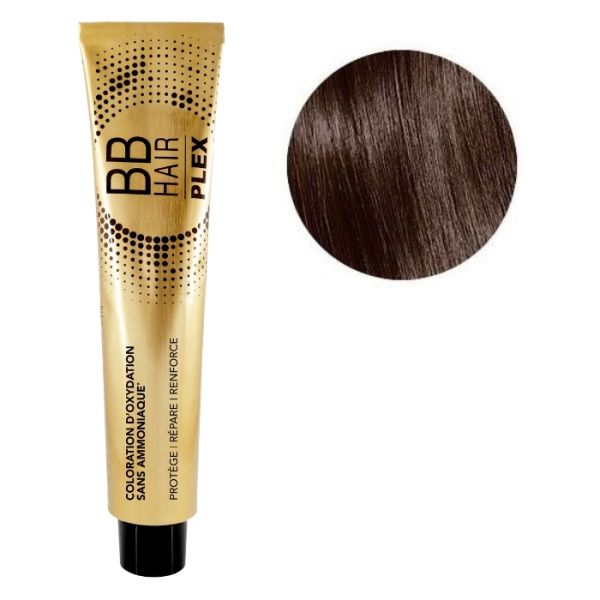 Kleuring zonder ammoniak BBHair Plex oxidatie nr. 5.24 Licht Kastanje Koperachtig Iriserend Générik 100ml Kleuring zonder ammoniak BBHair Plex oxidatie nr. 5.24 Licht Kastanje Koperachtig Iriserend Générik 100ml