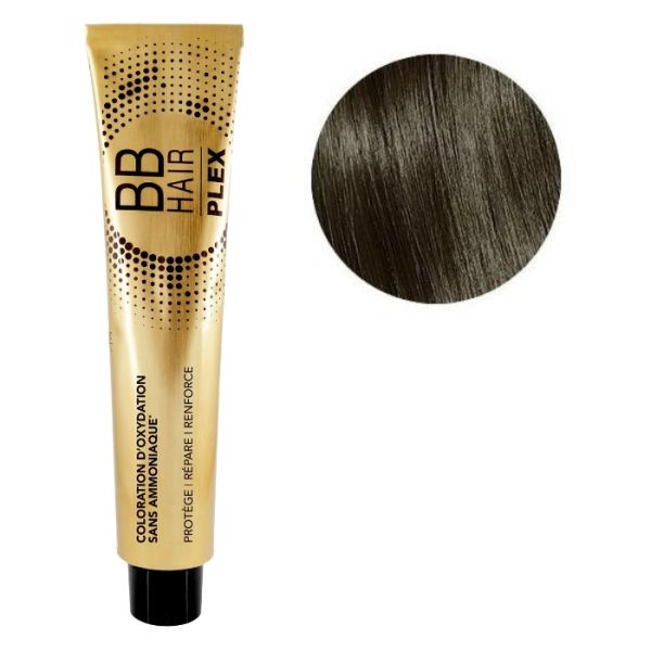 Coloration d'oxydation BBHair Plex sans ammoniaque n°5,3 Châtain doré Générik 100ml