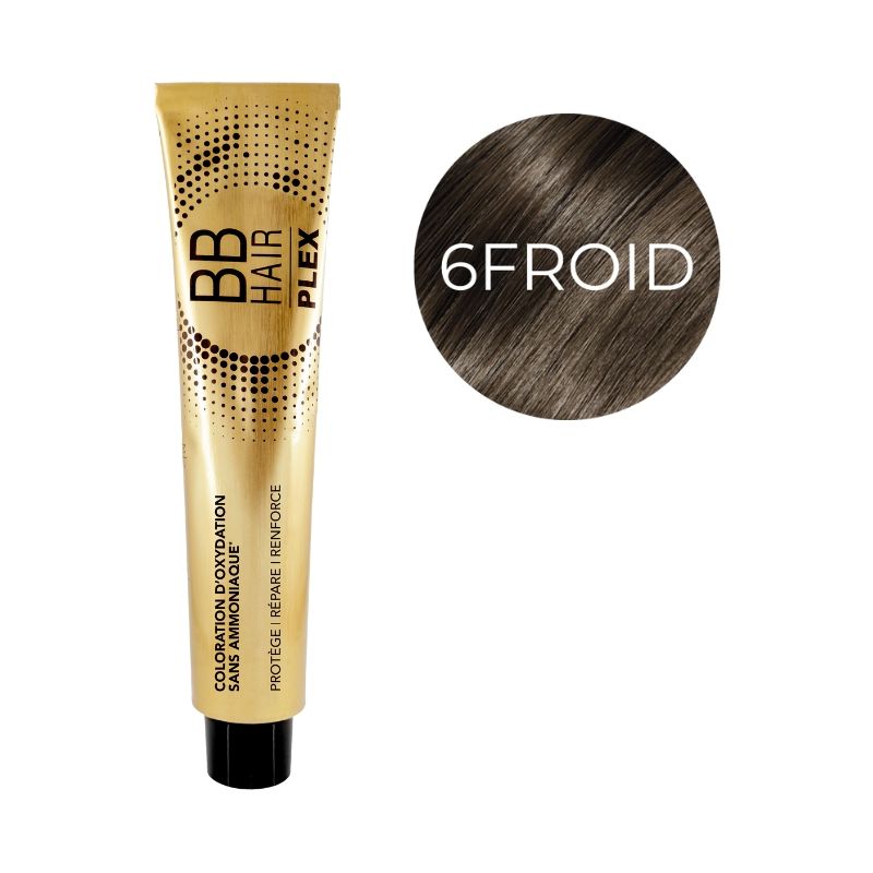 Oxidatiekleuring BBHair Plex zonder ammoniak nr. 6 DONKERBLOND NATUURLIJK KOEL Generik 100 ml