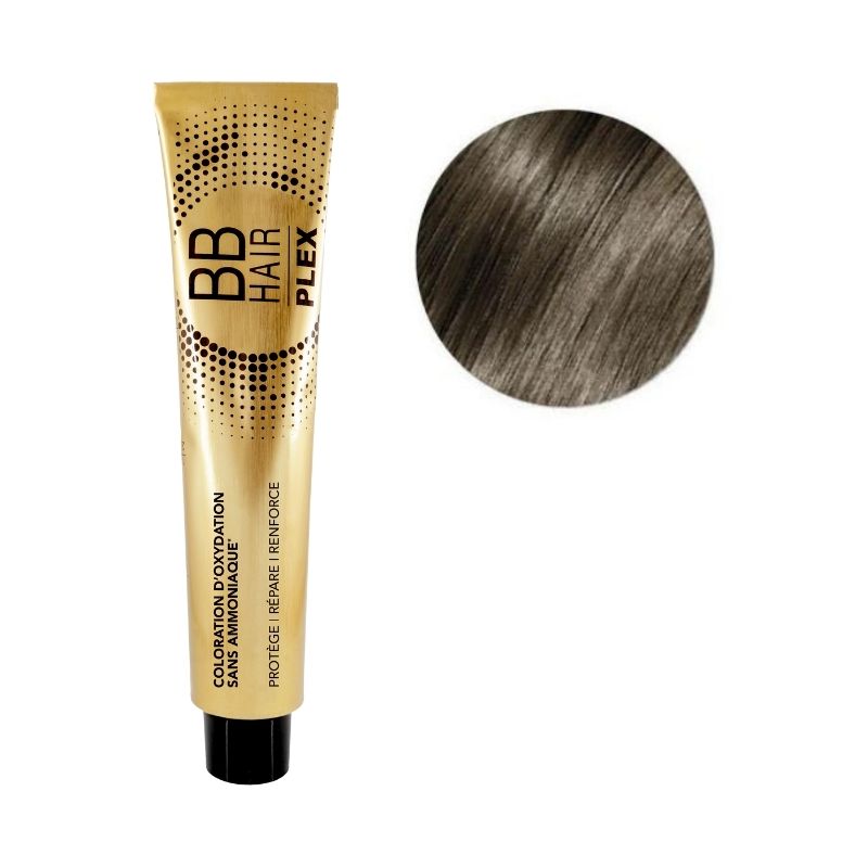Oxidatiekleuring BBHair Plex zonder ammoniak nr. 6.1 Donker Asblond Générik 100 ml.