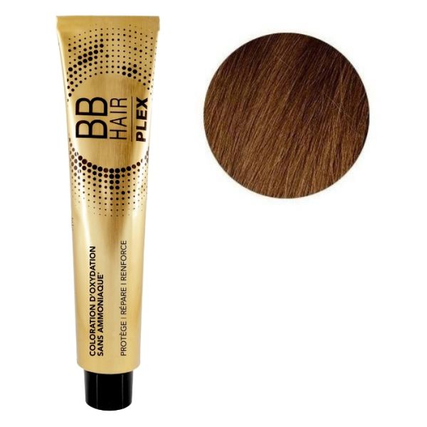 Oxidatiekleuring BBHair Plex zonder ammoniak nr. 6.34 Donkerblond Koper Goud Générik 100 ml. Oxidatiekleuring BBHair Plex zonder ammoniak nr. 6.34 Donkerblond Koper Goud Générik 100 ml.