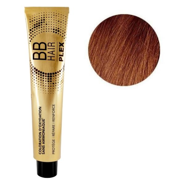 Oxidatiekleuring BBHair Plex zonder ammoniak nr. 6.45 Donker Koper Mahonieblond Générik 100ml. Oxidatiekleuring BBHair Plex zonder ammoniak nr. 6.45 Donker Koper Mahonieblond Générik 100ml.