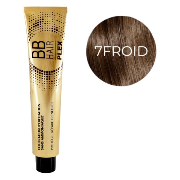 Kleurbehandeling zonder ammoniak oxidatie BBHair Plex nr. 7 NATUURLIJK KOELBLOND Générik 100 ml. Kleurbehandeling zonder ammoniak oxidatie BBHair Plex nr. 7 NATUURLIJK KOELBLOND Générik 100 ml.