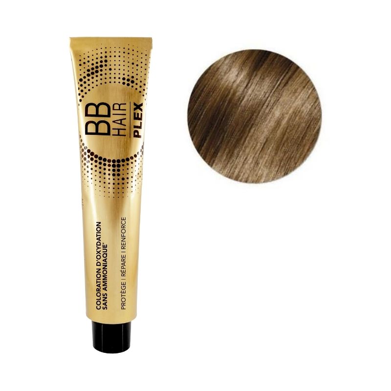 Oxidatiekleuring BBHair Plex zonder ammoniak nr. 7.3 Licht Goud Blond Générik 100ml.