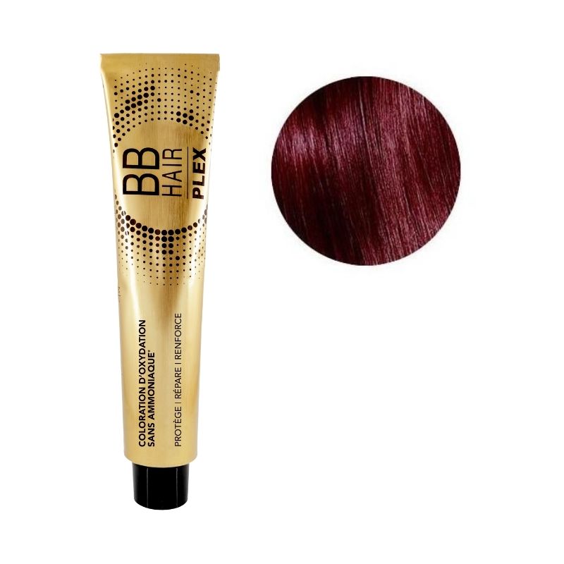 Oxidatiekleuring BBHair Plex zonder ammoniak nr. 7.62 Iridescent Rood Blond Generik 100 ml.