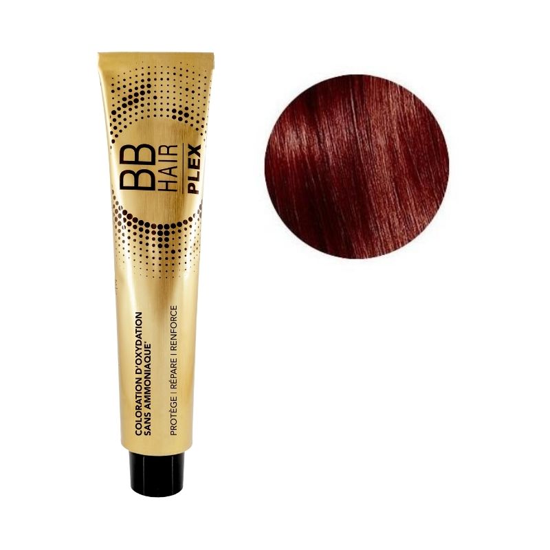 Oxidatiekleuring BBHair Plex zonder ammoniak nr. 7.66 Intens Rood Blond Generik 100ml.