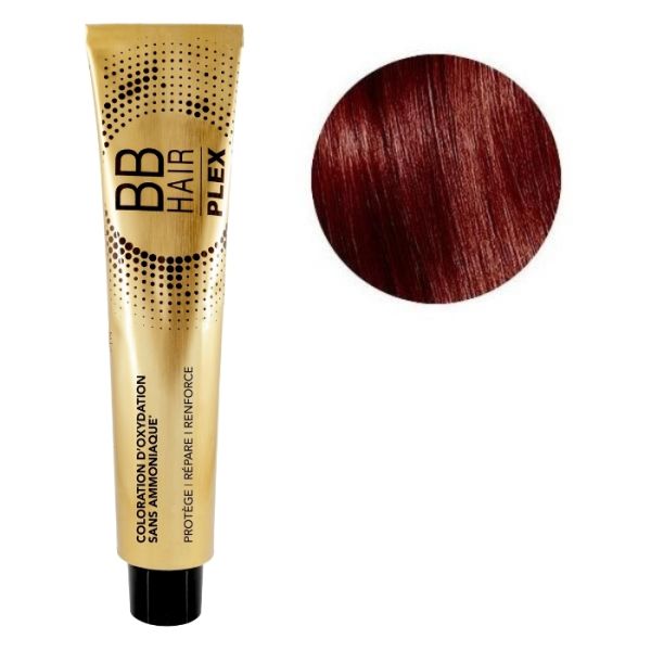 Oxidatiekleuring BBHair Plex zonder ammoniak nr. 7.66 Intens Rood Blond Generik 100ml. Oxidatiekleuring BBHair Plex zonder ammoniak nr. 7.66 Intens Rood Blond Generik 100ml.