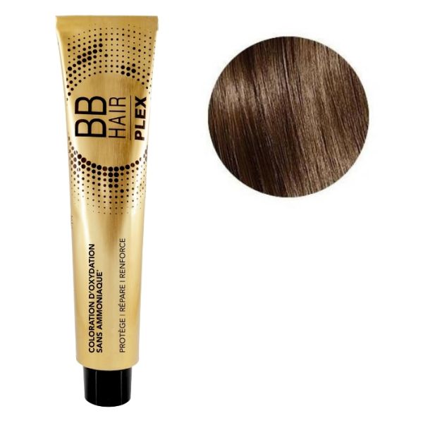 Oxidatiekleuring BBHair Plex zonder ammoniak nr. 7.83 Gouden Espresso Blond Generik 100 ml.