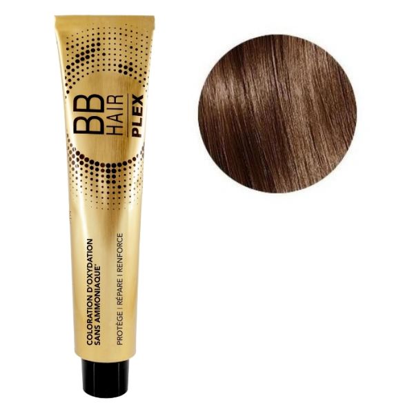 Oxidatiekleuring BBHair Plex zonder ammoniak nr. 7.85 Espresso Mahonie Generik 100 ml.