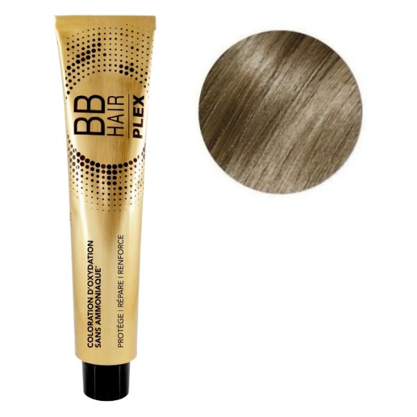 Oxidatiekleuring BBHair Plex zonder ammoniak nr. 8.13 Licht Asblond Goud Générik 100 ml.