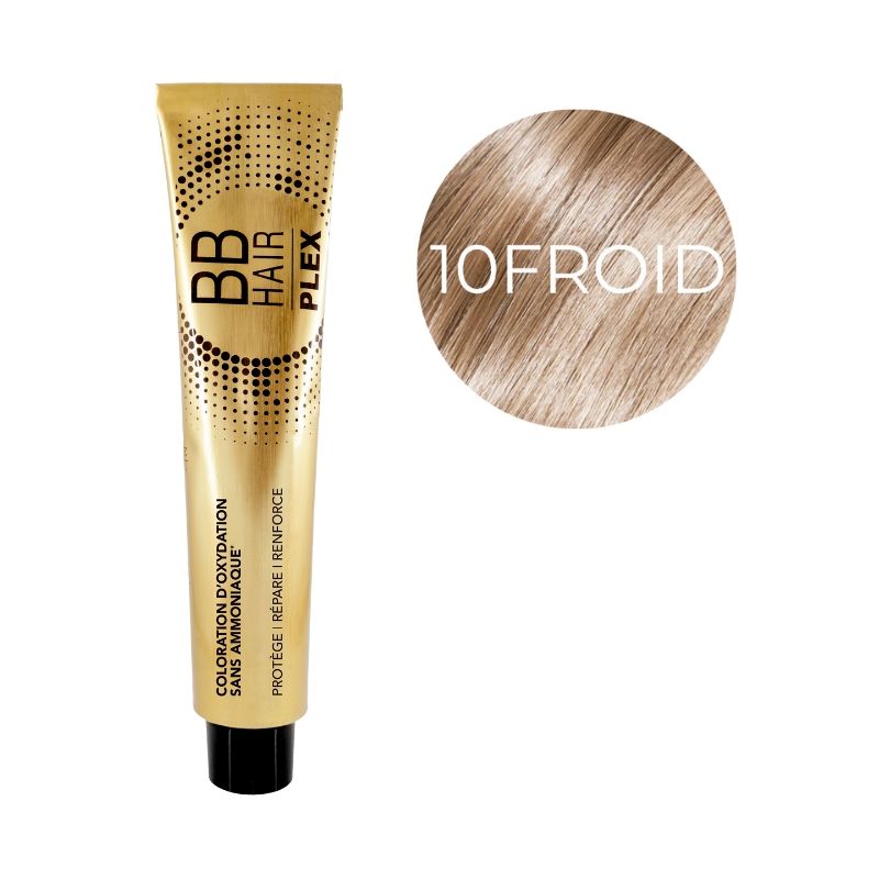 Oxidatiekleuring BBHair Plex zonder ammoniak nr. 10 ZEER ZEER LICHT NATUURLIJK KOEL BLOND Generik 100 ml
