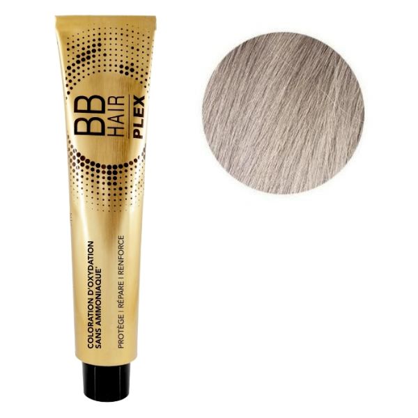 Oxidatiekleuring BBHair Plex zonder ammoniak nr. 10.21 Zeer Zeer Licht IJszilver Asblond Generik 100ml