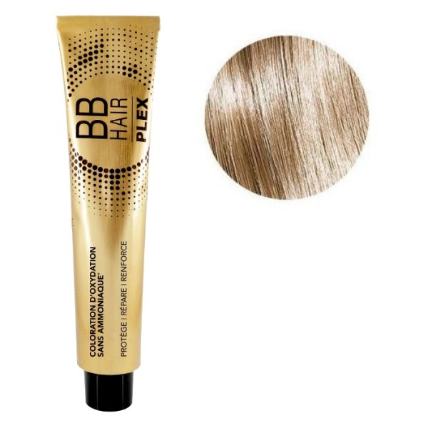 Oxidatiekleuring BBHair Plex zonder ammoniak nr. 10.23 Zeer Zeer Licht Iridescent Goud Blond Générik 100ml. Oxidatiekleuring BBHair Plex zonder ammoniak nr. 10.23 Zeer Zeer Licht Iridescent Goud Blond Générik 100ml.