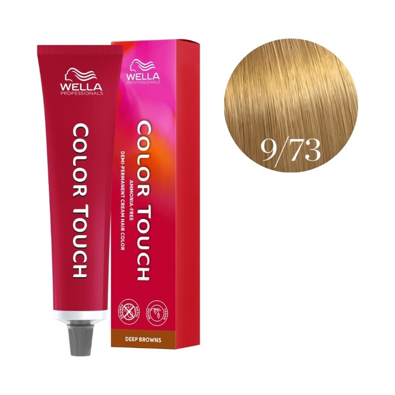 Kleuring Color Touch Diepe Bruine Blond Zeer Licht Goud 9/73 Wella 60ml