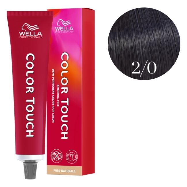 Coloración Color Touch Pure Naturals Negro 2/0 Wella 60ml