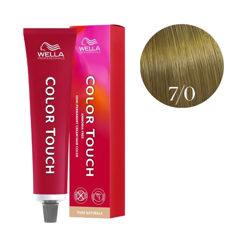 Coloración Color Touch Pure Naturals Rubio Medio Natural 7/0 Wella 60ml