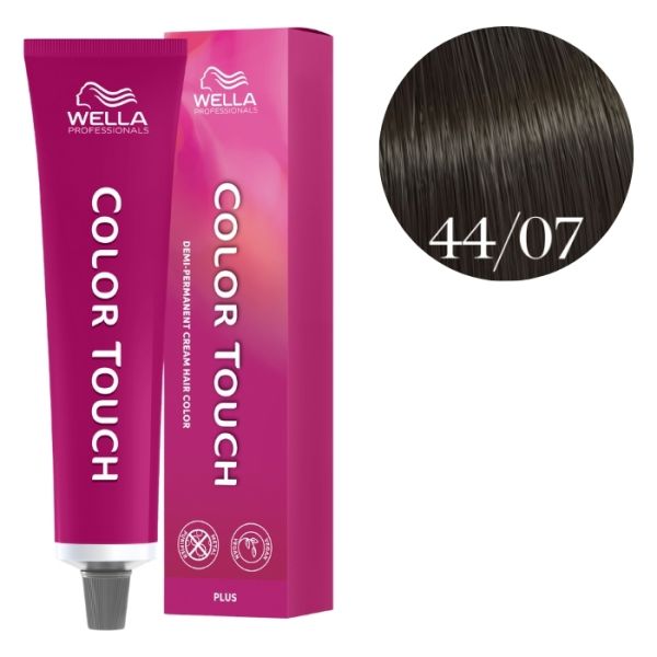 Kleuring Color Touch Plus Intens Natuurlijk Donkerbruin 44/07 Wella 60ml Kleuring Color Touch Plus Intens Natuurlijk Donkerbruin 44/07 Wella 60ml