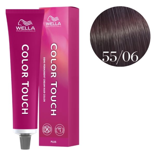 Kleuring Color Touch Plus Licht Kastanje Intens Natuurlijk Violet 55/06 Wella 60ml Kleuring Color Touch Plus Licht Kastanje Intens Natuurlijk Violet 55/06 Wella 60ml