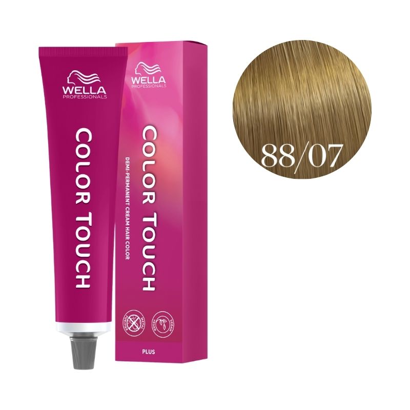 Kleuring Color Touch Plus Licht Intens Natuurlijk Bruin Blond 88/07 Wella 60ml
