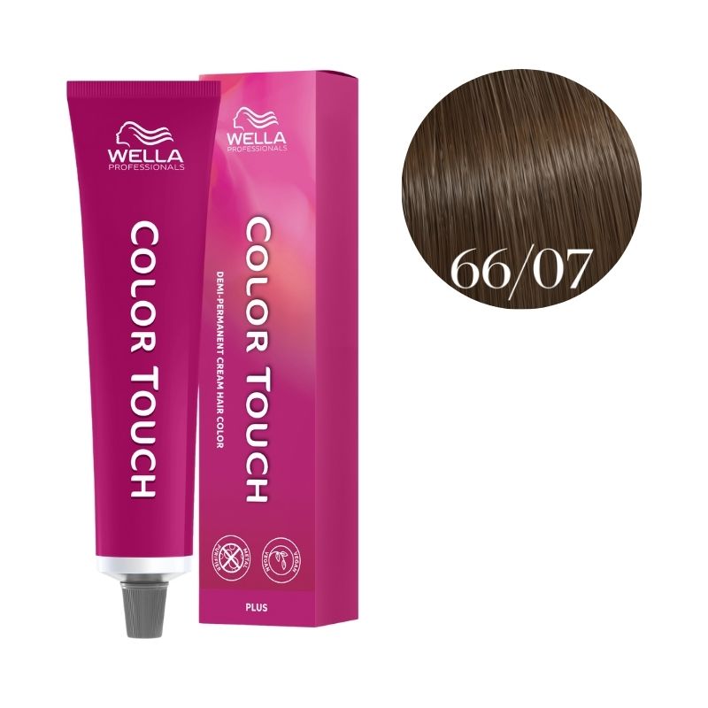 Kleuring Color Touch Plus Donkerblond Intens Natuurlijk Bruin 66/07 Wella 60 ml