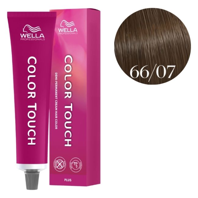 Kleuring Color Touch Plus Donkerblond Intens Natuurlijk Bruin 66/07 Wella 60 ml