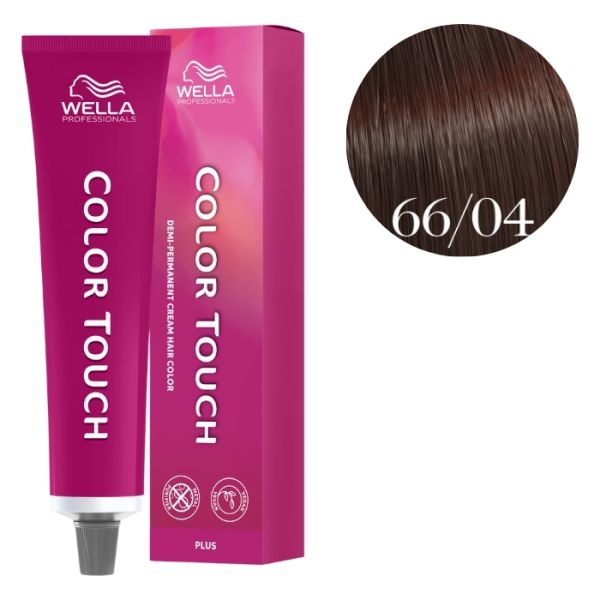 Kleuring Color Touch Plus Donkerblond Intens Natuurlijk Koperachtig 66/04 Wella 60ml Kleuring Color Touch Plus Donkerblond Intens Natuurlijk Koperachtig 66/04 Wella 60ml