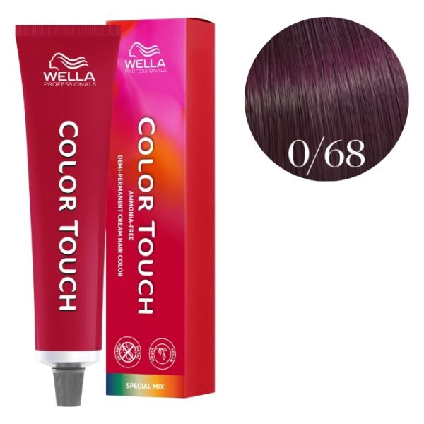 Kleuring Color Touch Special Mix Violet 0/68 van Wella 60 ml. Kleuring Color Touch Special Mix Violet 0/68 van Wella 60 ml.