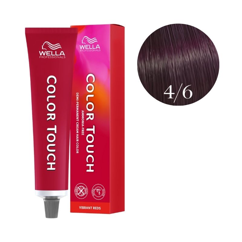 Coloración Color Touch Vibrant Reds Castaño Medio Violín 4/6 Wella 60 ml