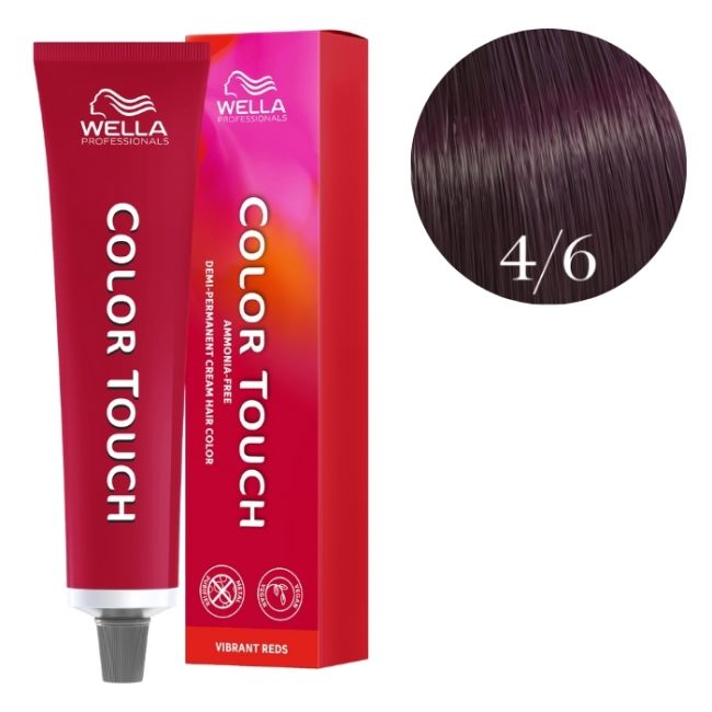 Coloración Color Touch Vibrant Reds Castaño Medio Violín 4/6 Wella 60 ml