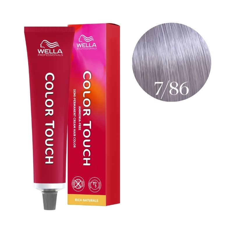 Kleuring Color Touch Rich Naturals Medium Parel Paars Blond 7/86 Wella 60ml