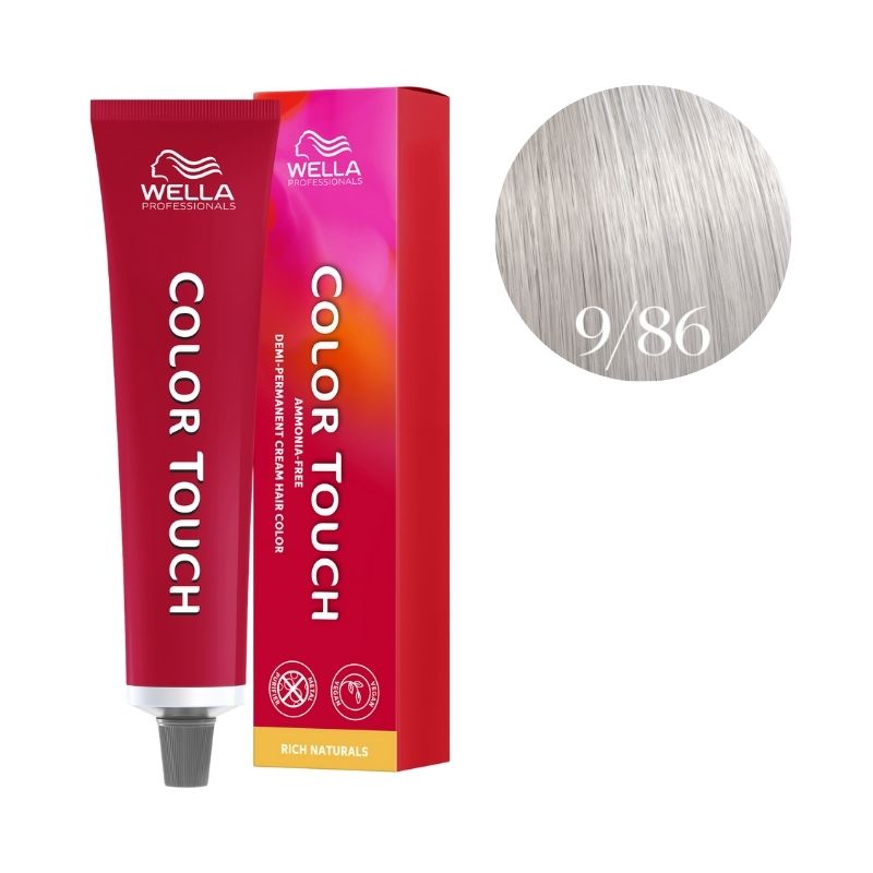 Kleuring Color Touch Rich Naturals Zeer Licht Parelmoer Violet Blond 9/86 Wella 60ml