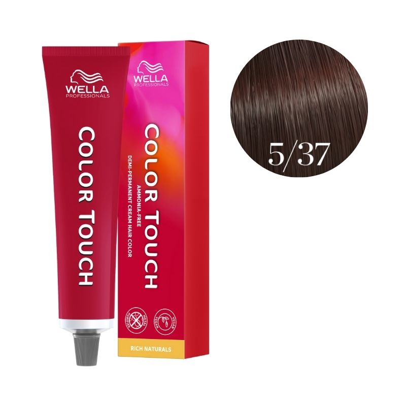Coloration Color Touch Rich Naturals 5/37 Light Brown Golden Brown Wella 60ml