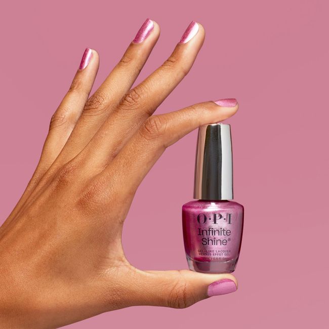 Vernis Infinite Shine Vegan Lip Pink Battle Metallic Mega Mix OPI 15ML

Translated to German:

Langanhaltender Nagellack in Vega