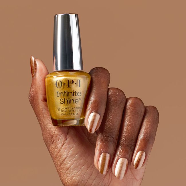 Vernis Infinite Shine Vegan 2000 Karats Metallic Mega Mix OPI 15ML

Translated to Spanish:

Esmalte Infinite Shine Vegan 2000 Ka