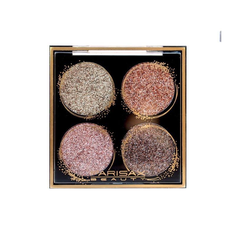 Paleta de sombras cremosas com glitter da Parisax.