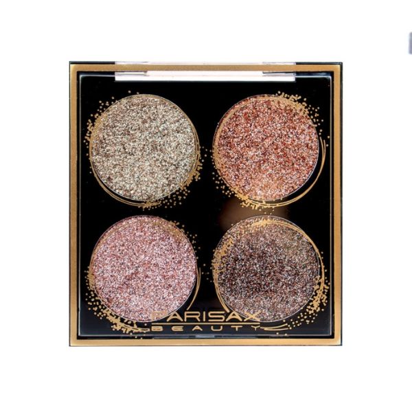 Paleta de sombras cremosas com glitter da Parisax. Paleta de sombras cremosas com glitter da Parisax.
