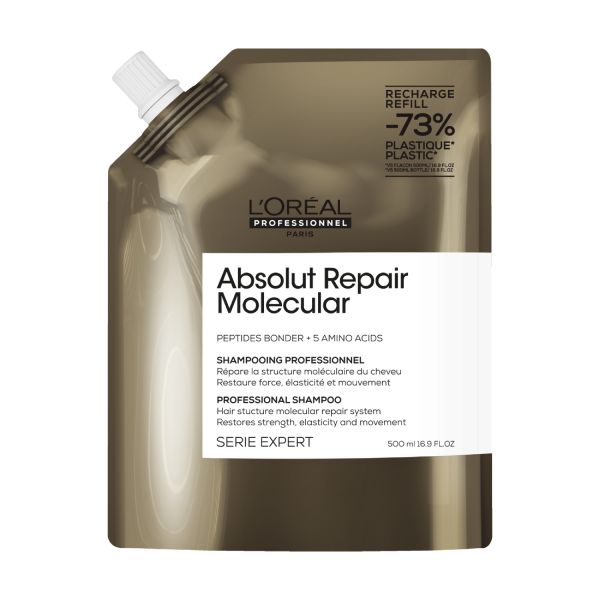 Recarga de champô Absolut Repair Molecular L'Oréal Professionnel 500ml Recarga de champô Absolut Repair Molecular L'Oréal Professionnel 500ml