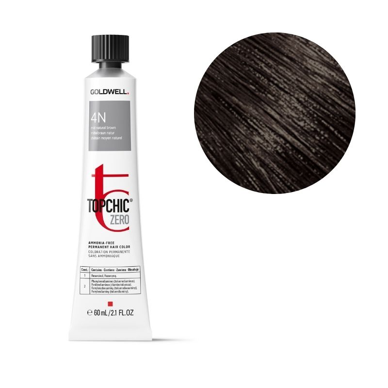 Kleuring Topchic Zero 4n middelbruin Goldwell 60ml