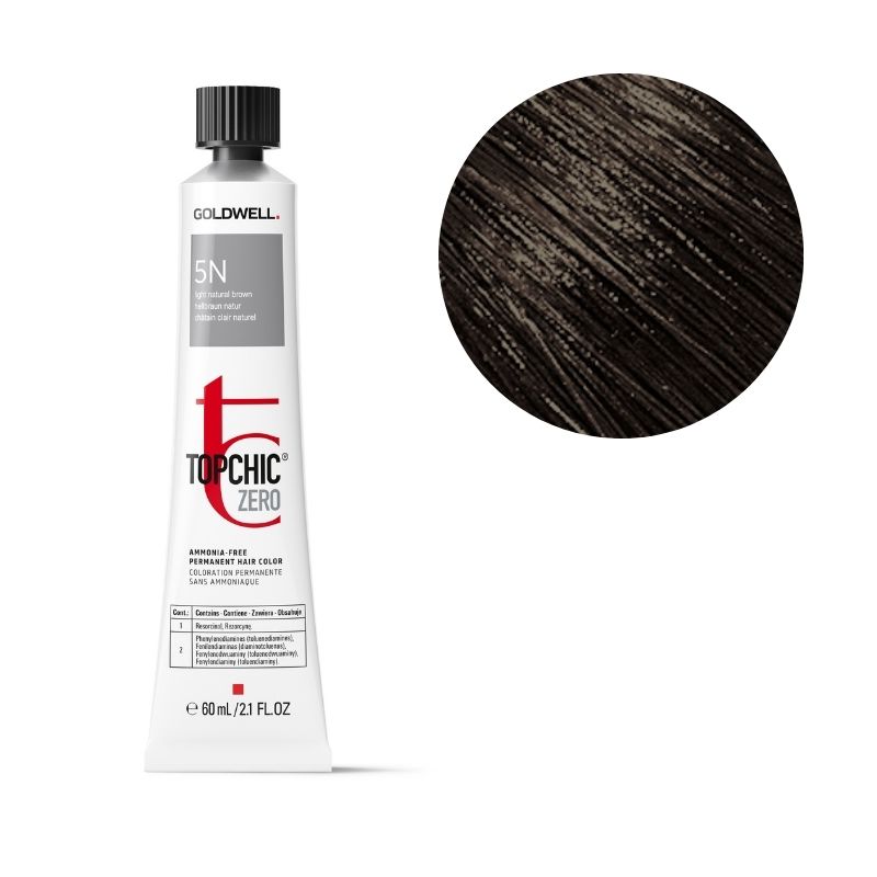 Coloration Topchic Zero 5n châtain clair Goldwell 60ml