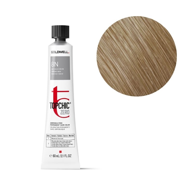 Coloration Topchic Zero 8n blond clair Goldwell 60ml