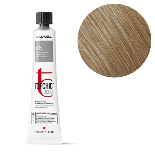 Kleuring Topchic Zero 8n lichtblond Goldwell 60 ml Kleuring Topchic Zero 8n lichtblond Goldwell 60 ml
