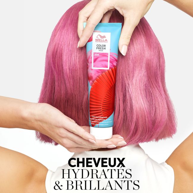 Máscara colorante Pink Color Fresh Mask Wella 150ML