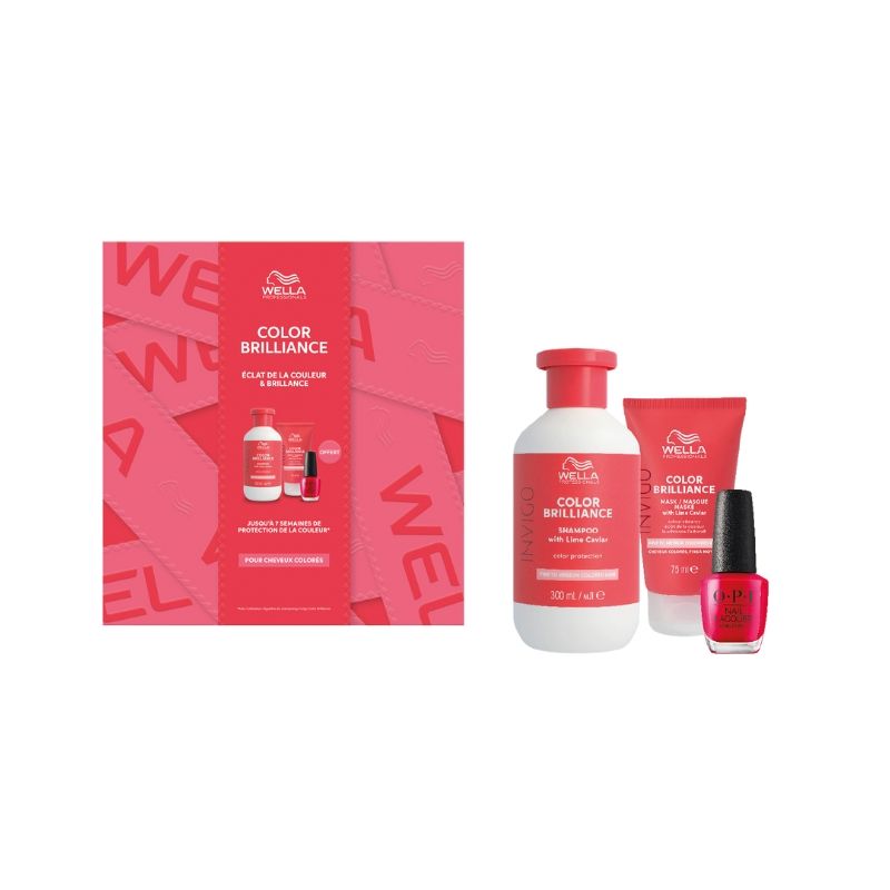 Set voor fijn tot normaal gekleurd haar Invigo Color Brilliance Wella