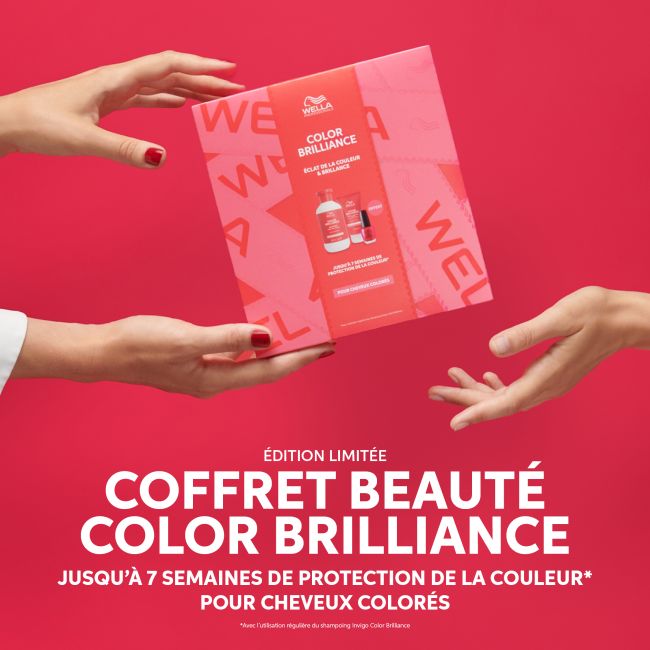 Conjunto para cabelos finos a médios coloridos Invigo Color Brilliance da Wella.