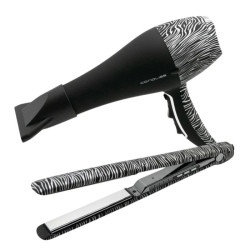 Duo Haartrockner 2000W und Glätteisen Zebra Corioliss - Coiffure Pro