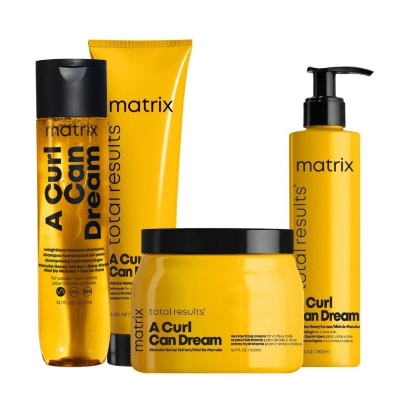 Rotina para cabelos cacheados A Curl Can Dream Matrix
