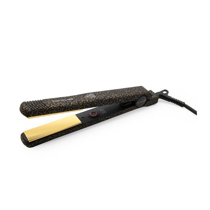 Prancha modeladora C-Style digital Gold Leopard Soft Touch Corioliss