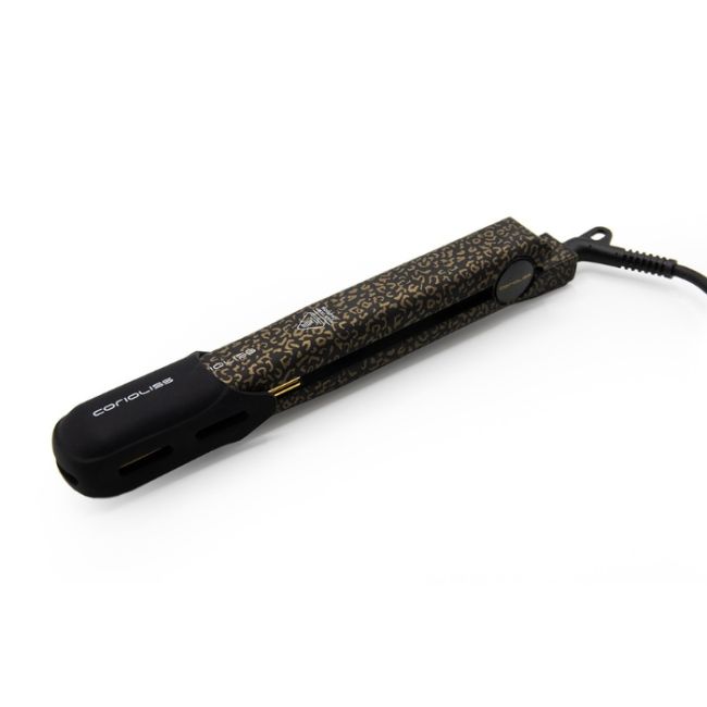 Prancha modeladora C-Style digital Gold Leopard Soft Touch Corioliss